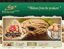 Tablet Screenshot of elementfood.com